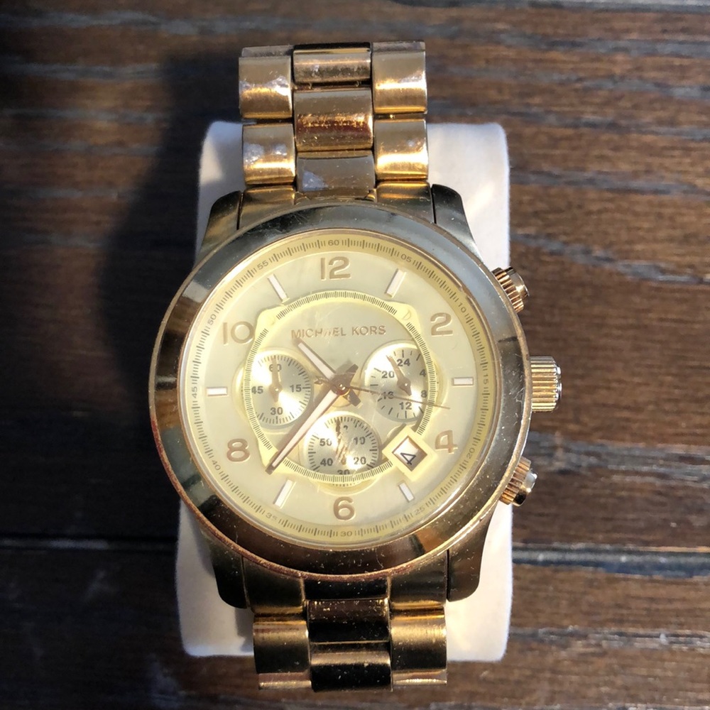 Gold oversized Women’s watch